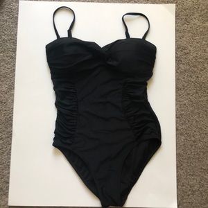 OLD NAVY Ruched Bandeau One Piece Swimsuit